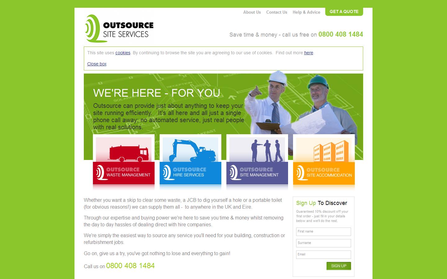 Outsource Site Services Website