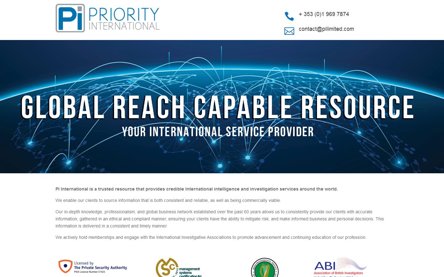 Priority Investigations Website