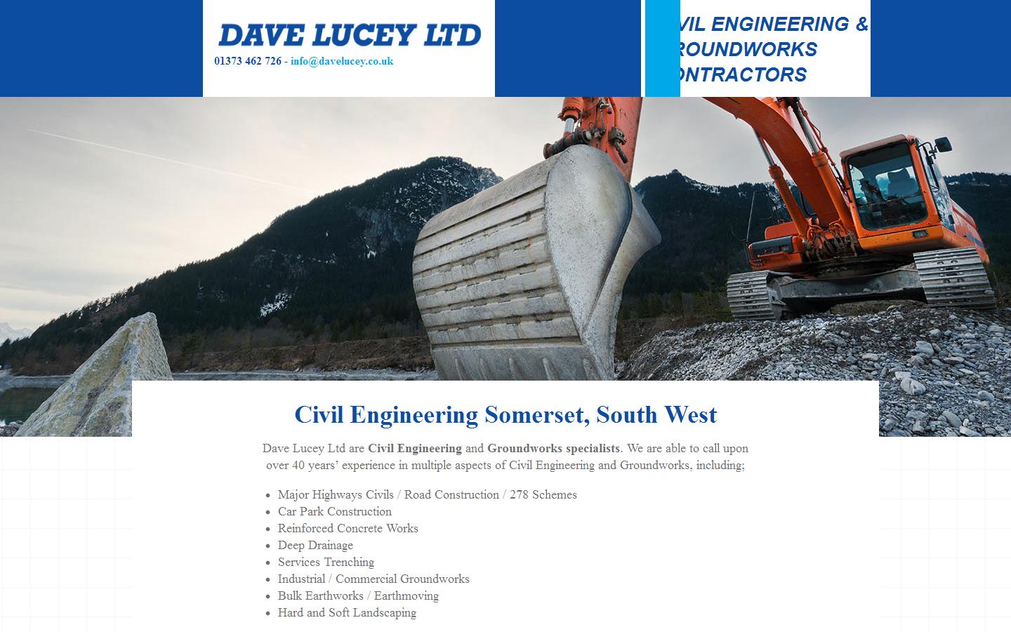 Dave Lucey Ltd Website