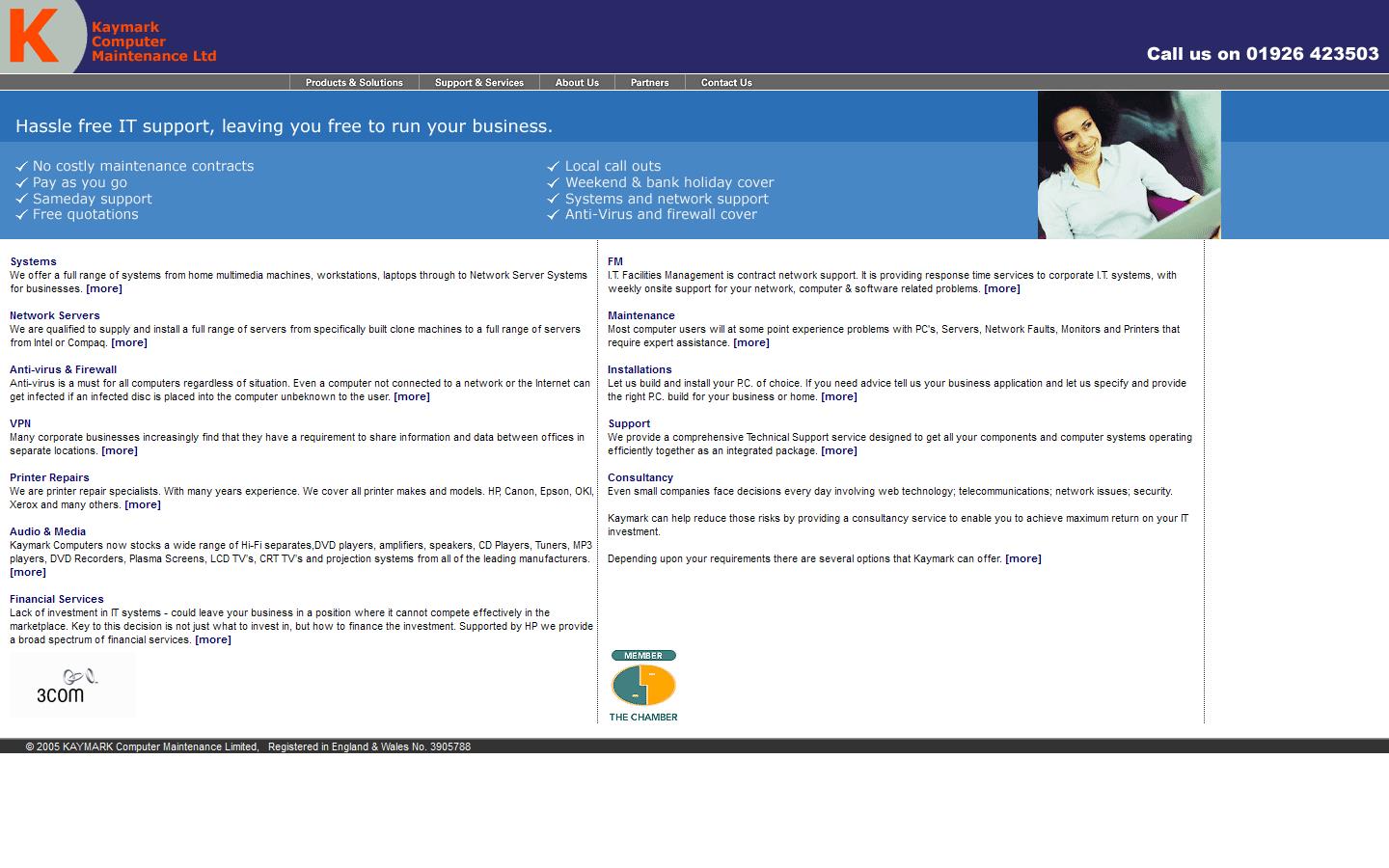 Kaymark Computer Maintenance Ltd Website