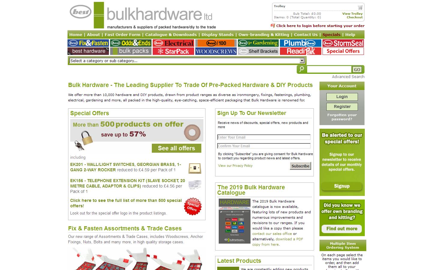 Bulk Hardware Ltd Website