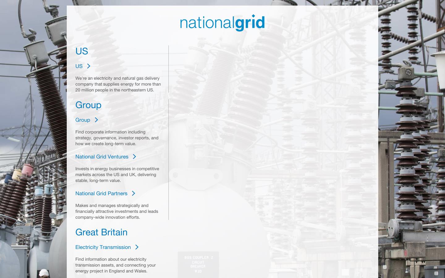 National Grid Website