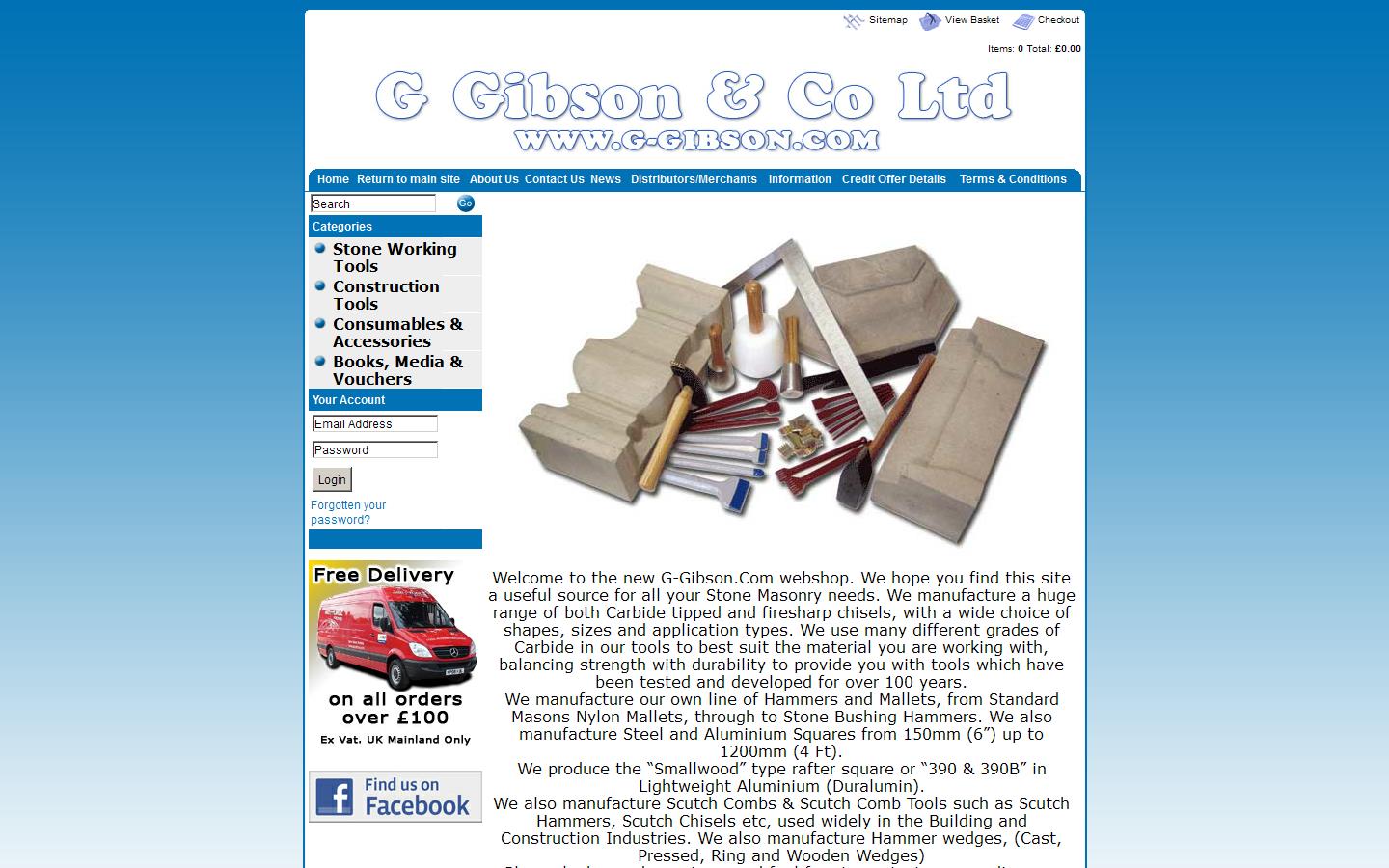 G Gibson & Co Ltd Website
