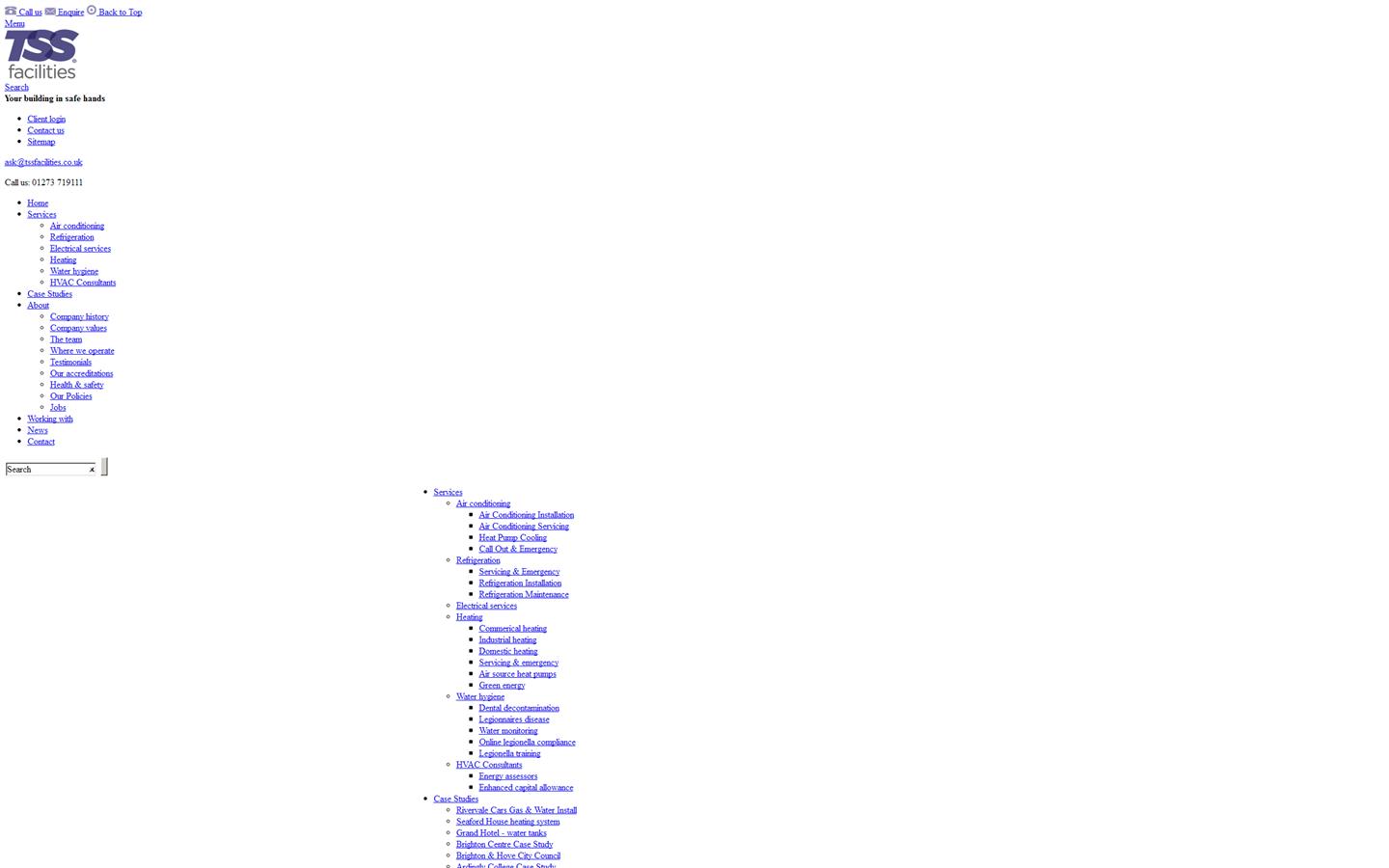 TSS Facilities Website