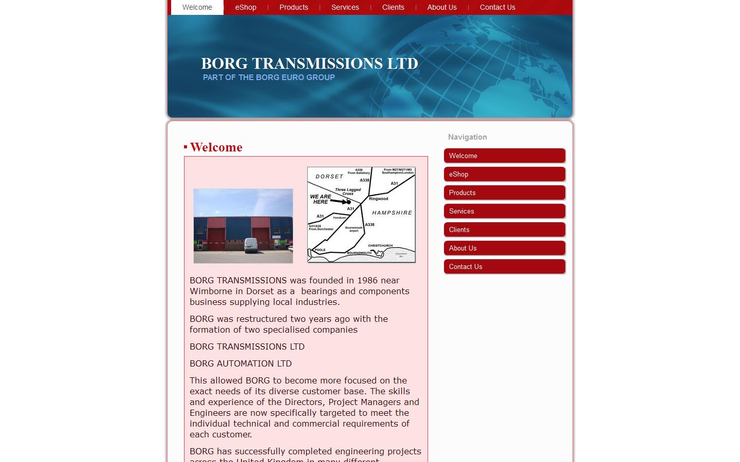 Borg Transmissions Ltd Website