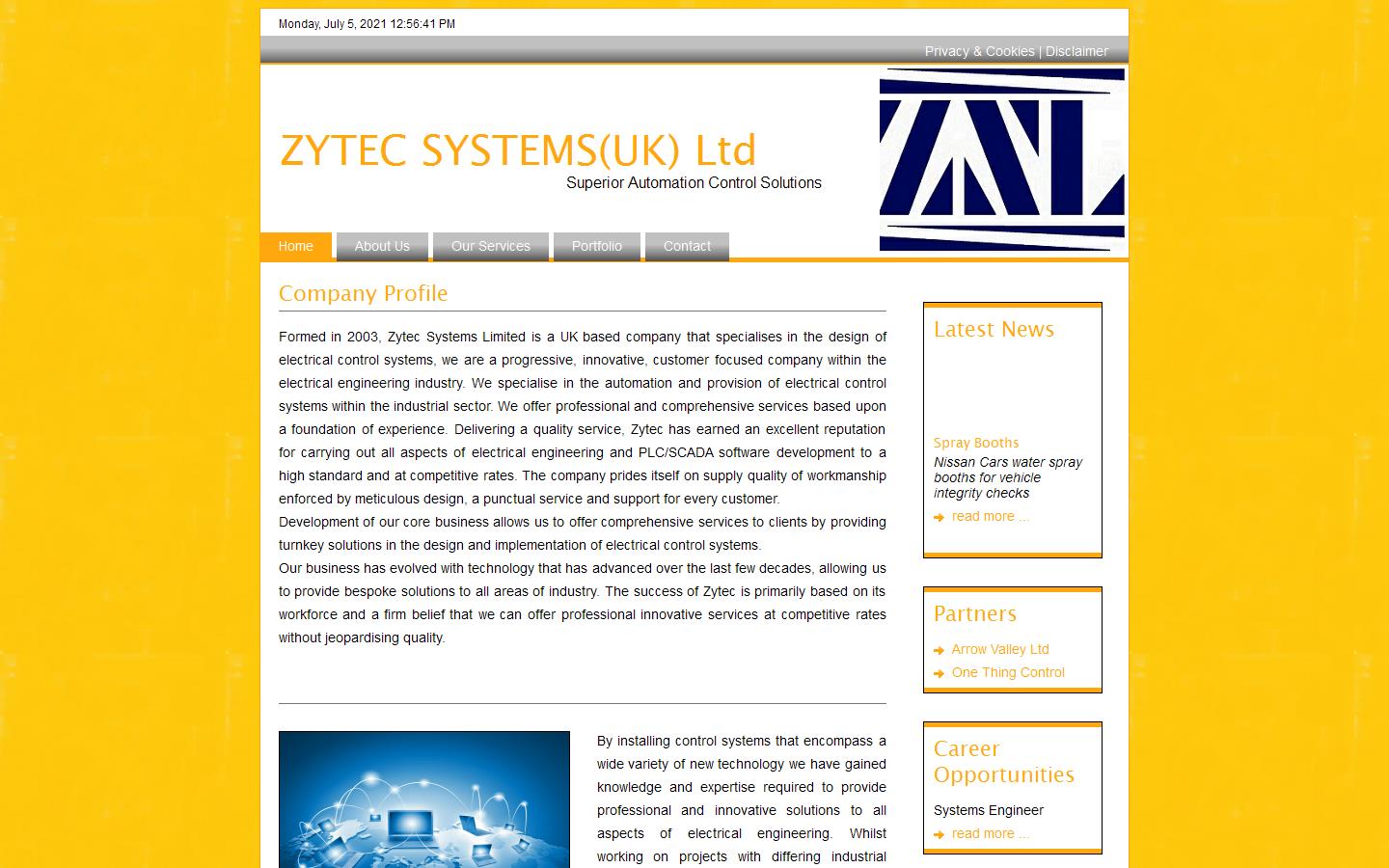 Zytec Systems Ltd Website