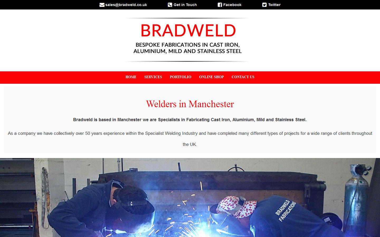 Bradweld Fabrications Ltd Website