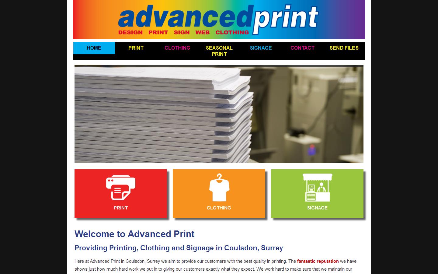 Advanced Print Website