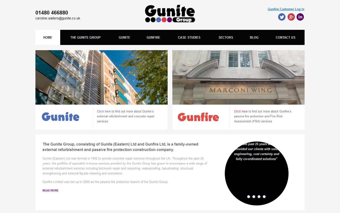 Gunite Group Website