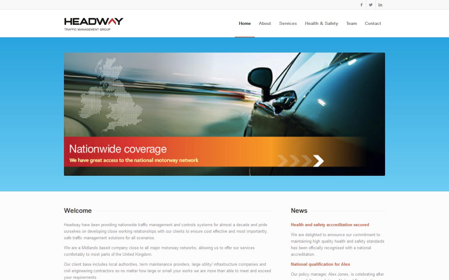 Headway Traffic Management Website