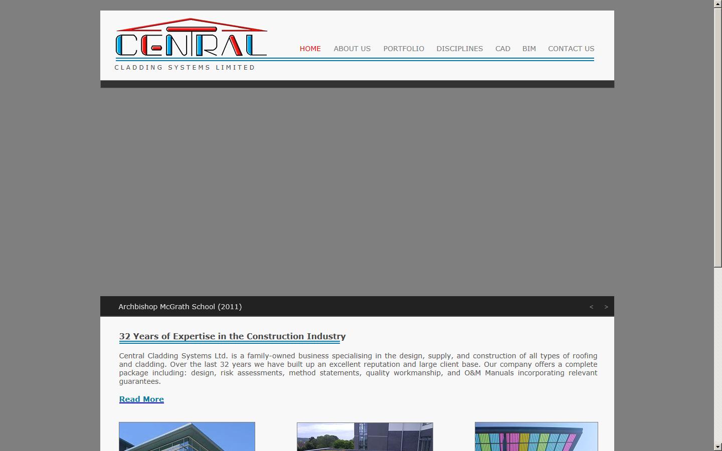 Central Cladding Systems Ltd Website