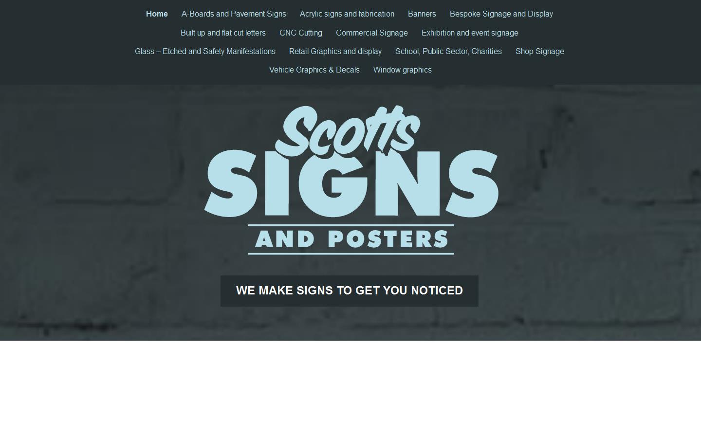 Scotts Signs & Posters Website