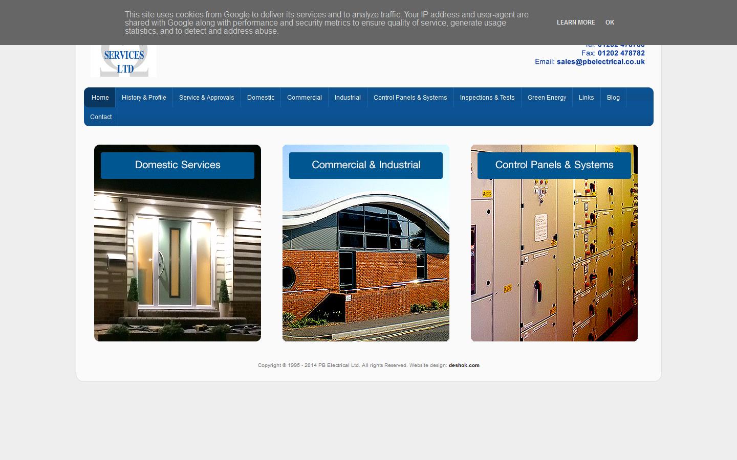 PB Electrical Services Ltd Website