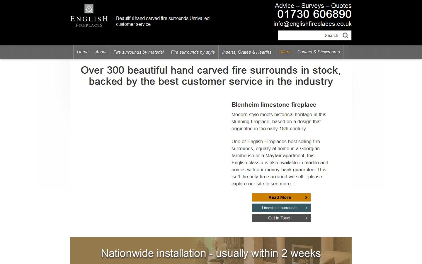 English Fireplaces Website