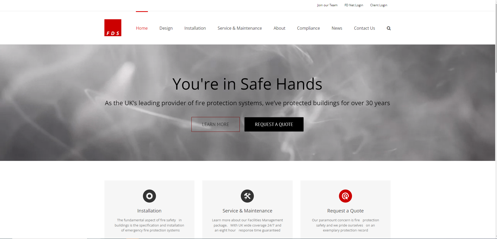 Fire Defence Servicing Website