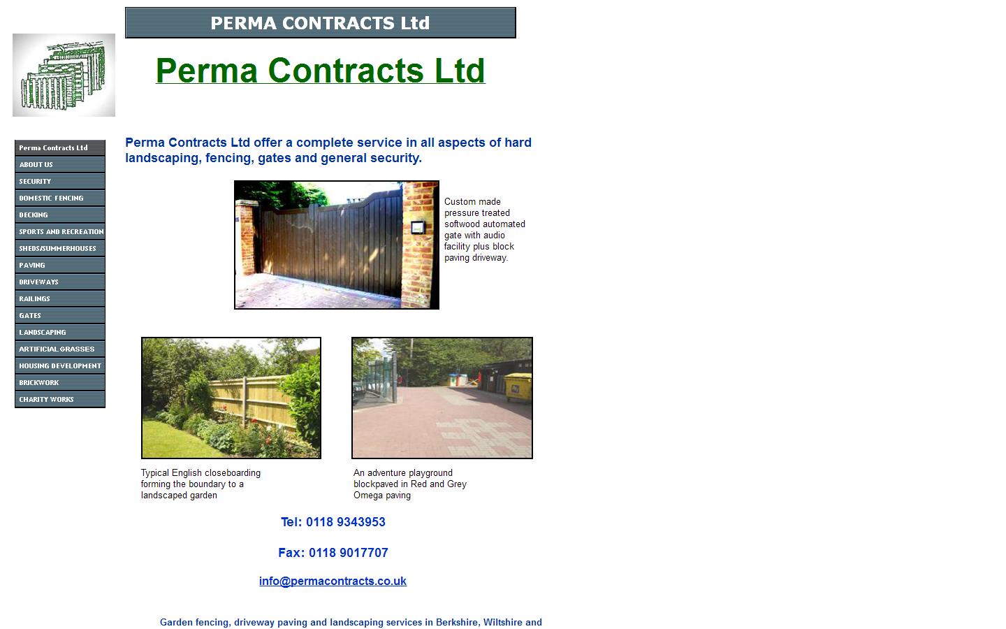 Perma Contracts Ltd Website