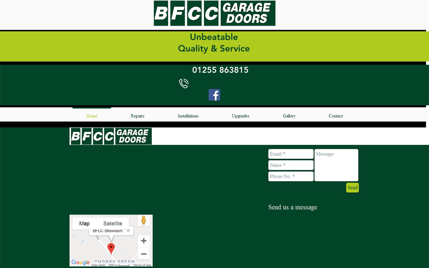 BFCC Garage Doors Ltd Website