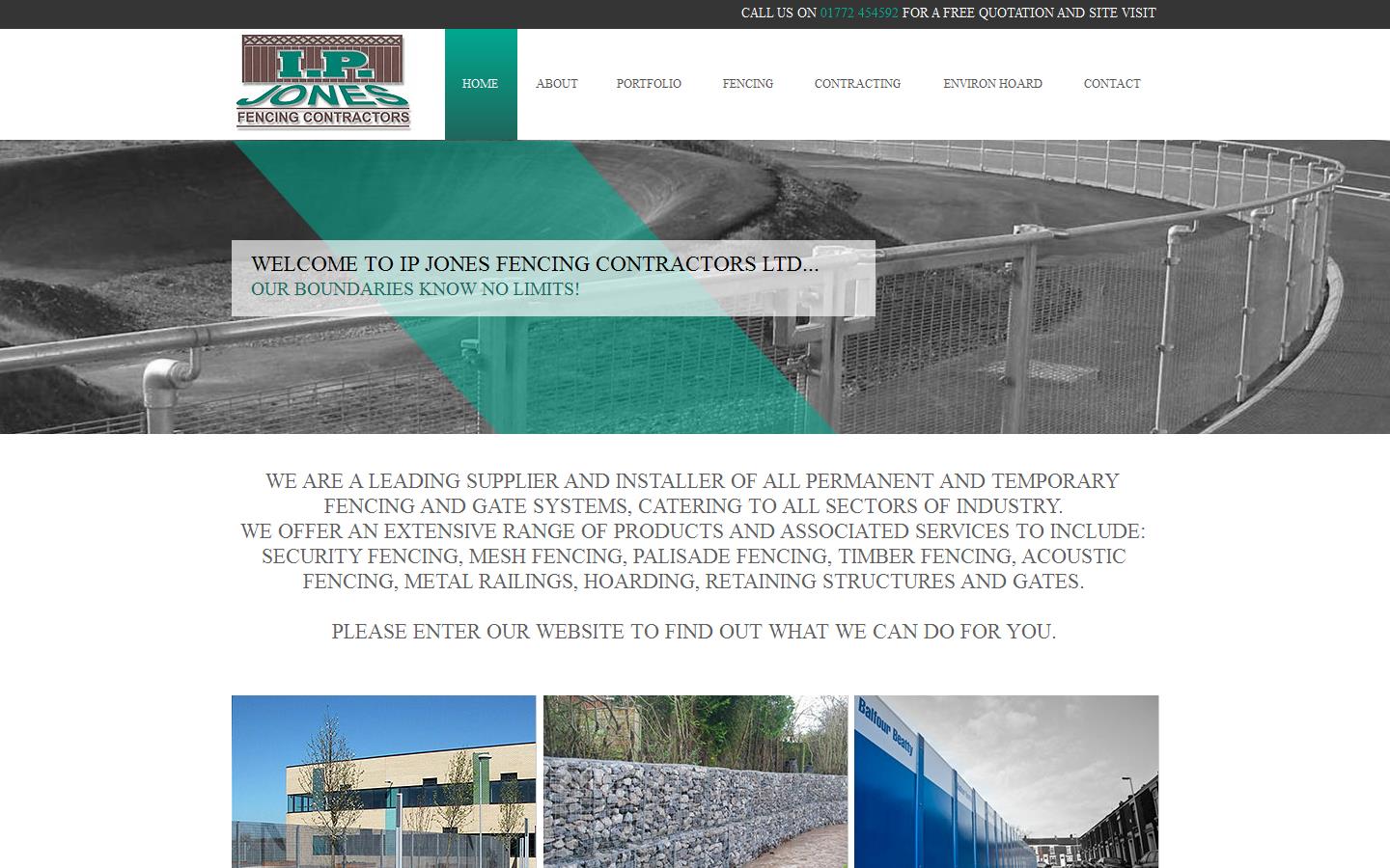 I P Jones Fencing Website