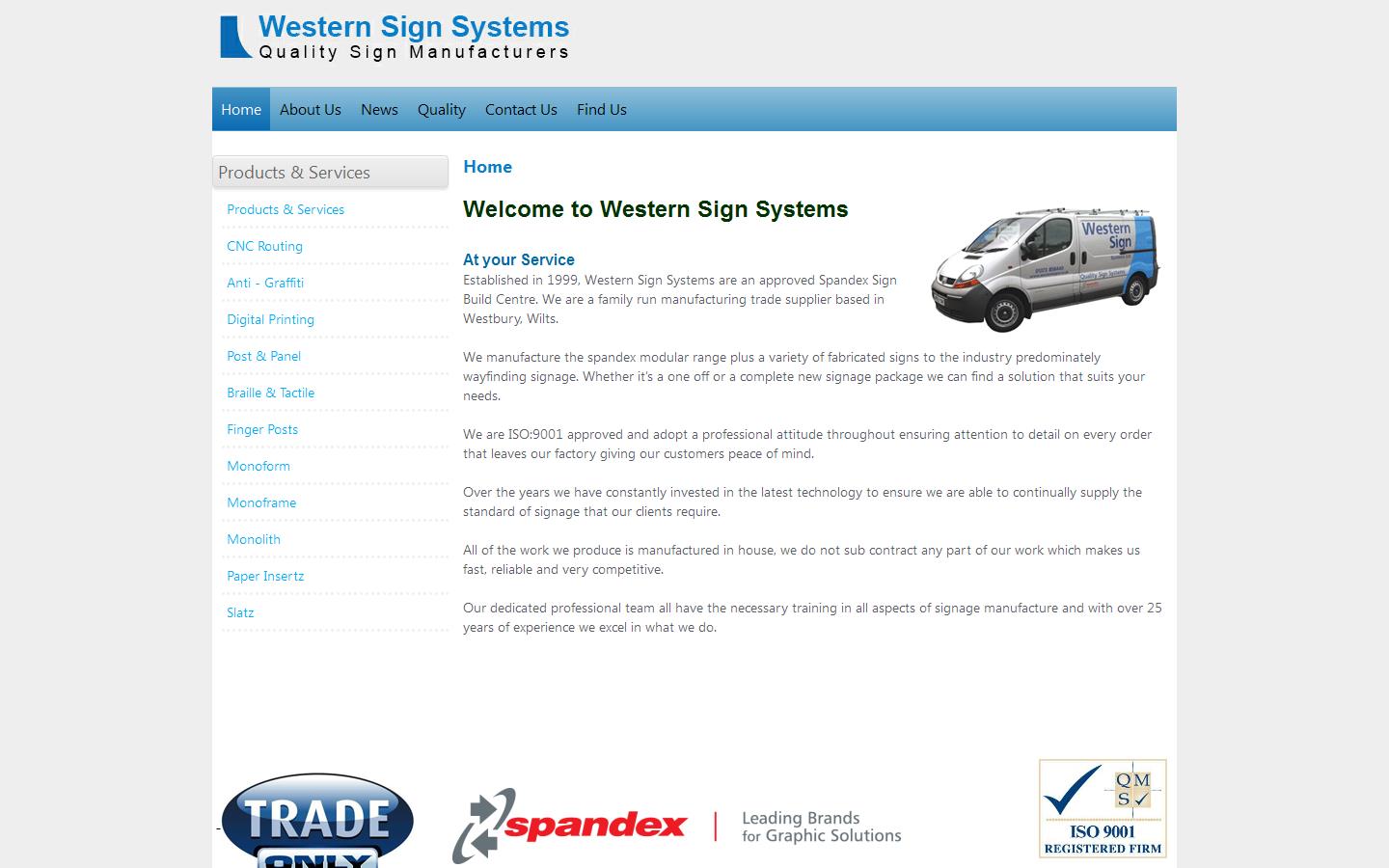 Western Sign Systems Website