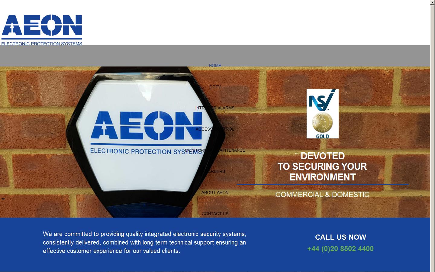 Aeon Electronic Protection Systems Website