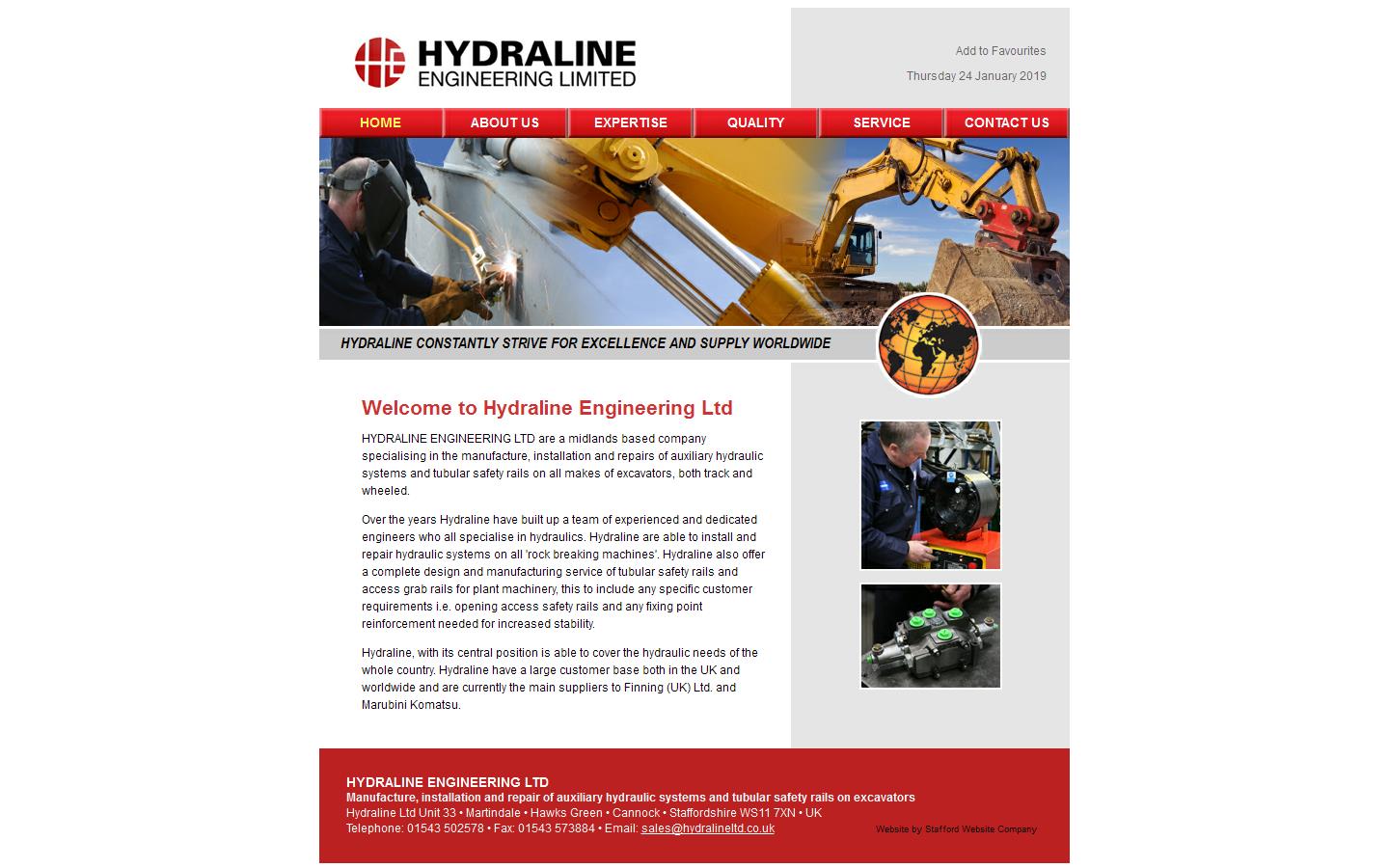 Hydraline Engineering Ltd Website
