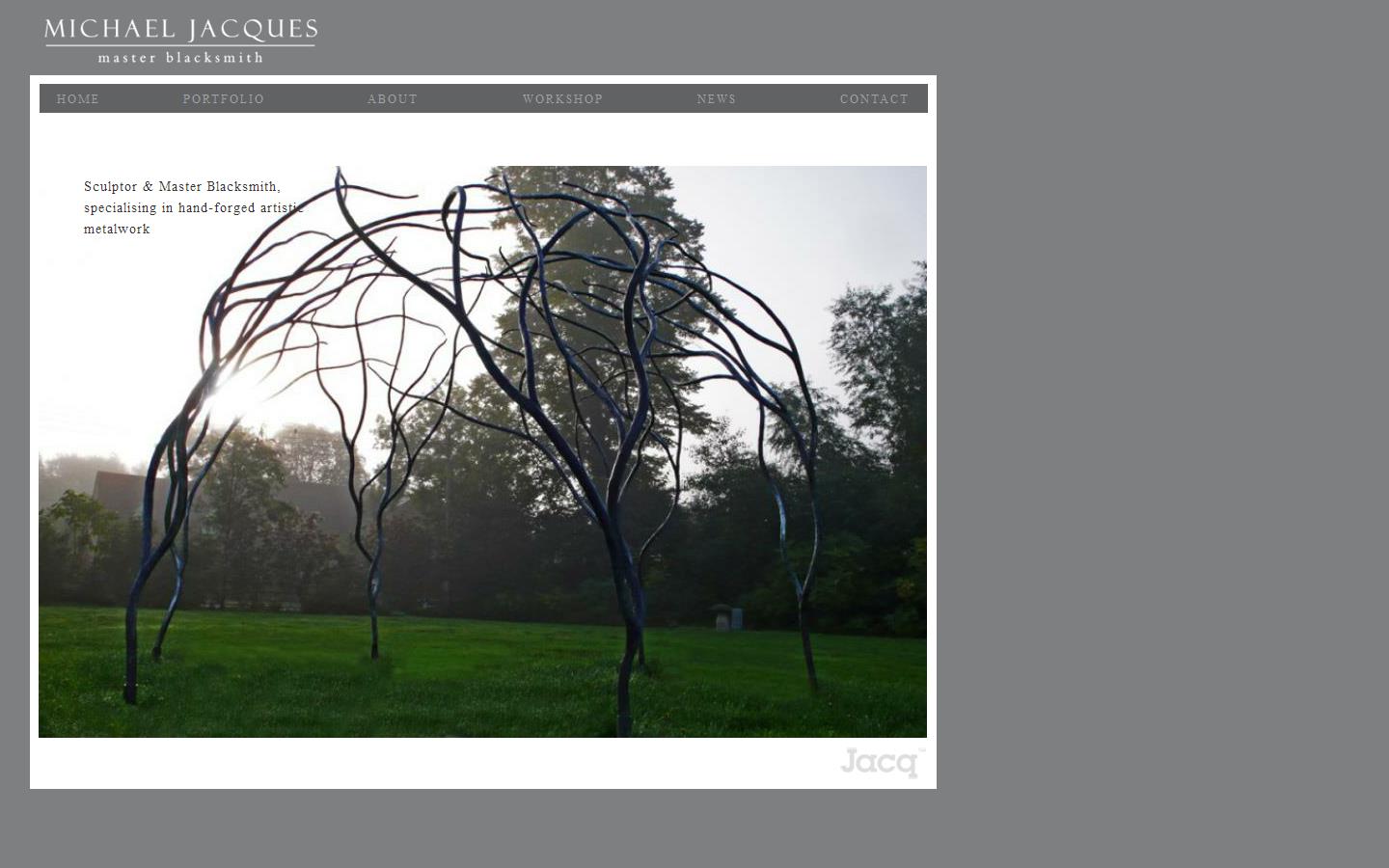 Michael Jacques Master Blacksmith Website