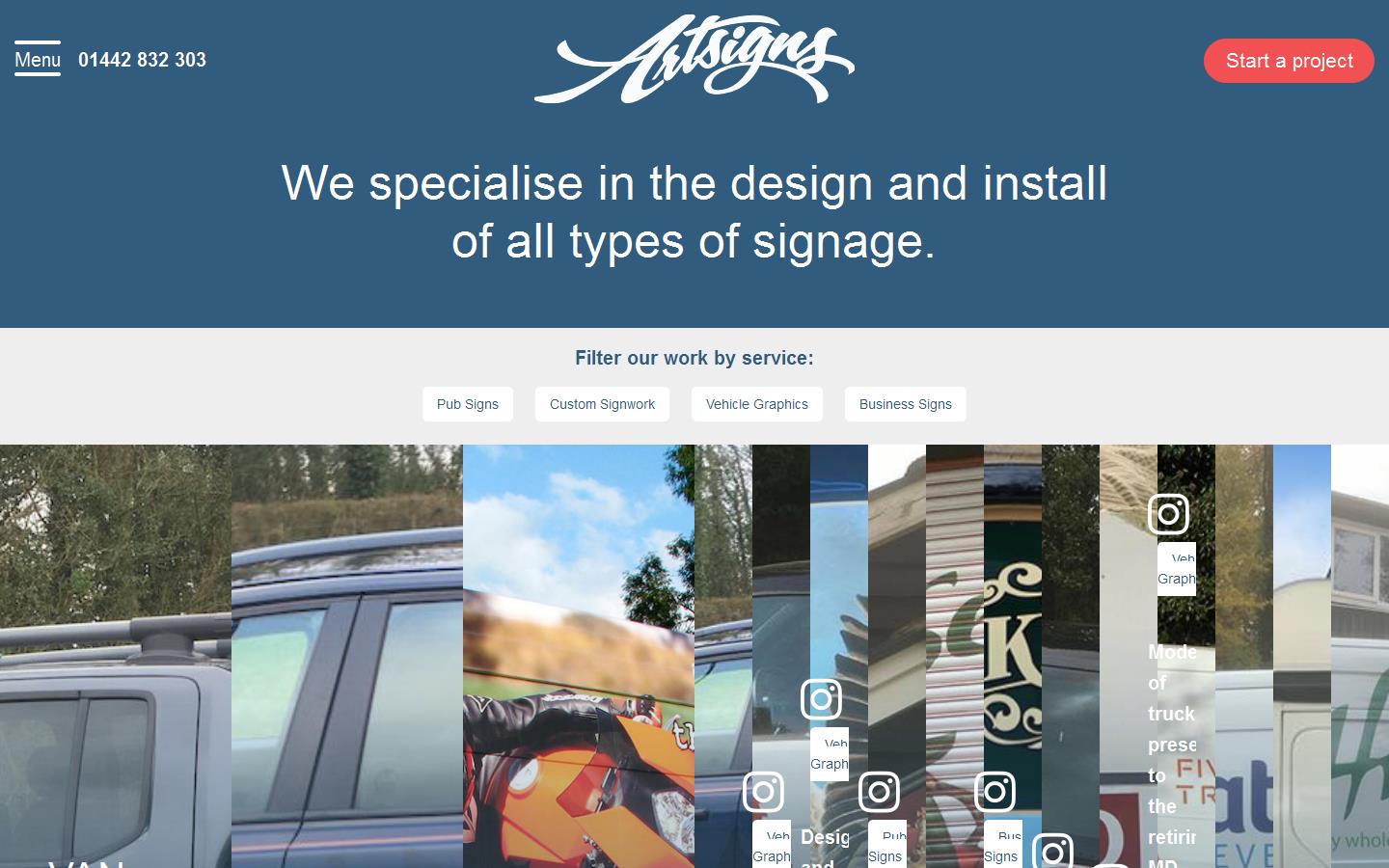 Artsigns Website