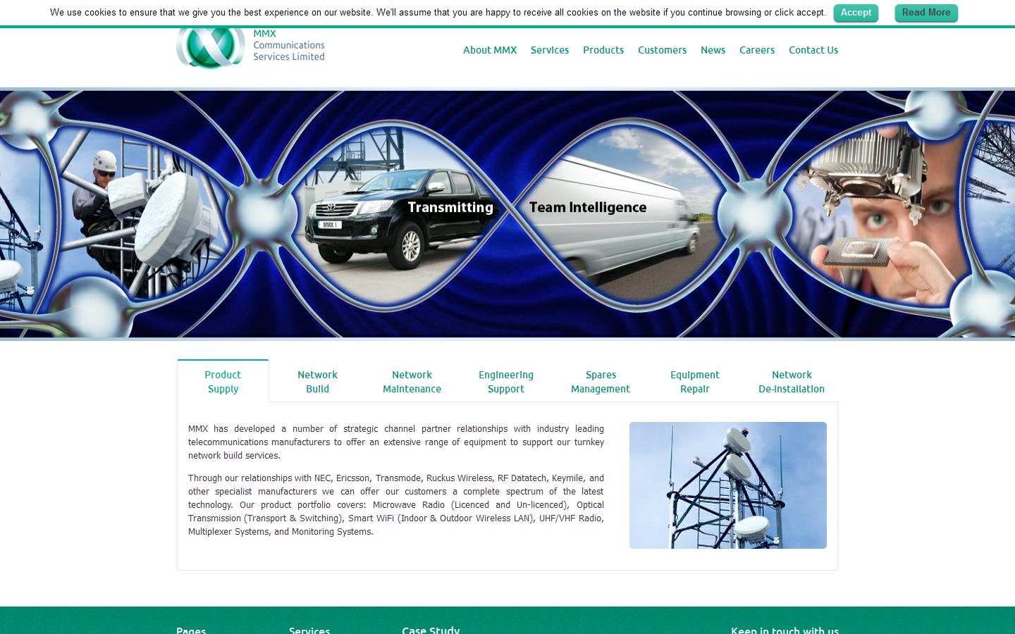M M X Communications Services Website