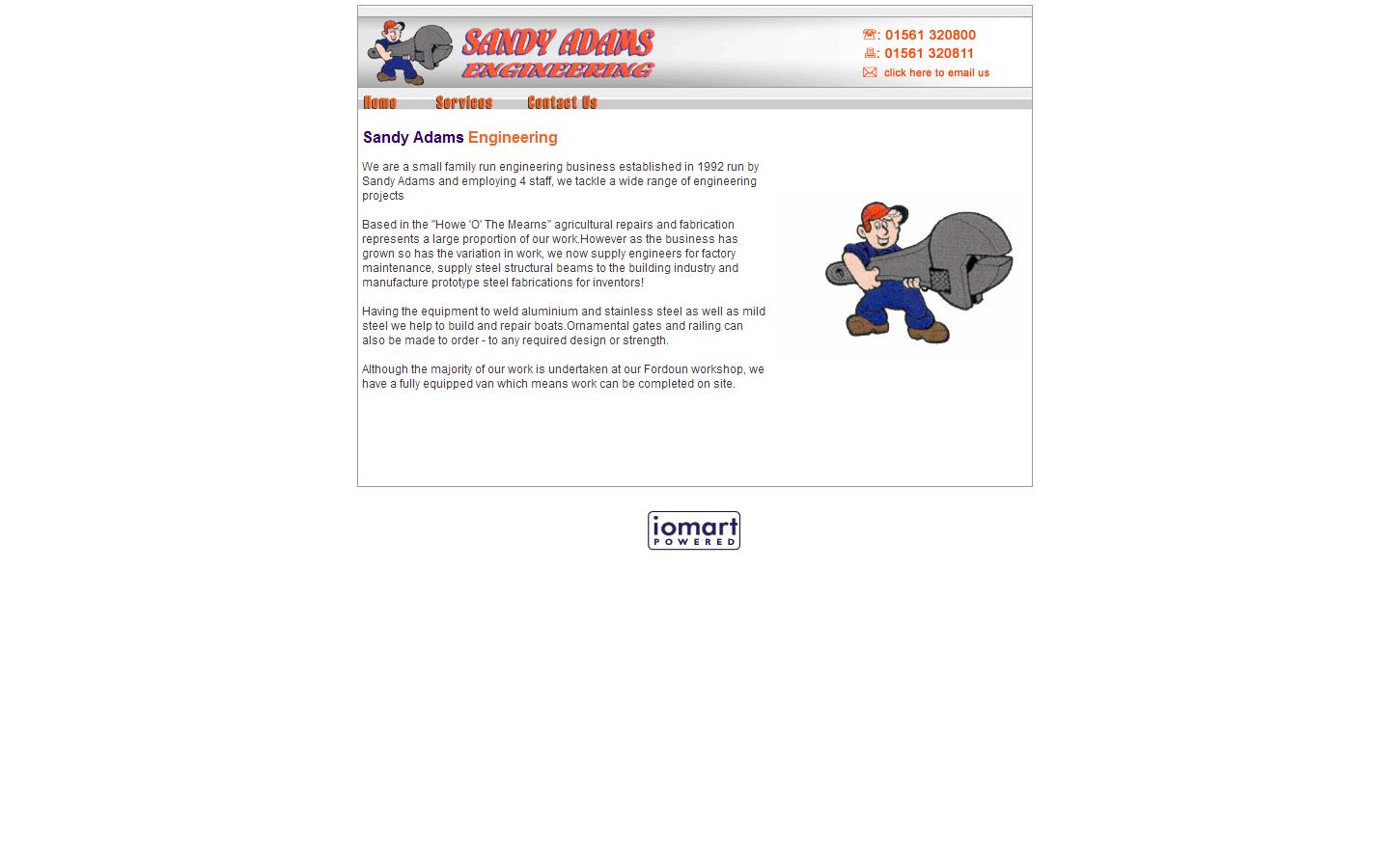 Sandy Adams Engineering Website