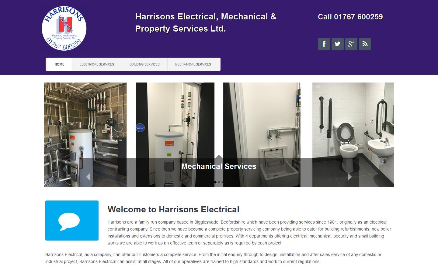 Harrisons Electrical Website