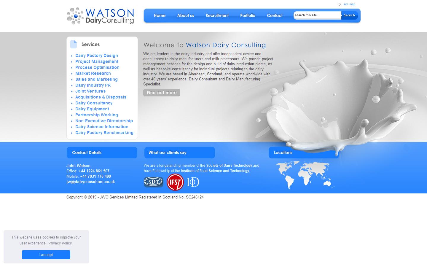 Watson Dairy Consulting Website