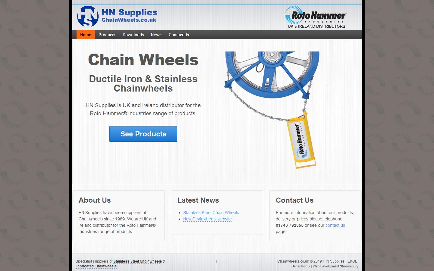 H N Supplies Website