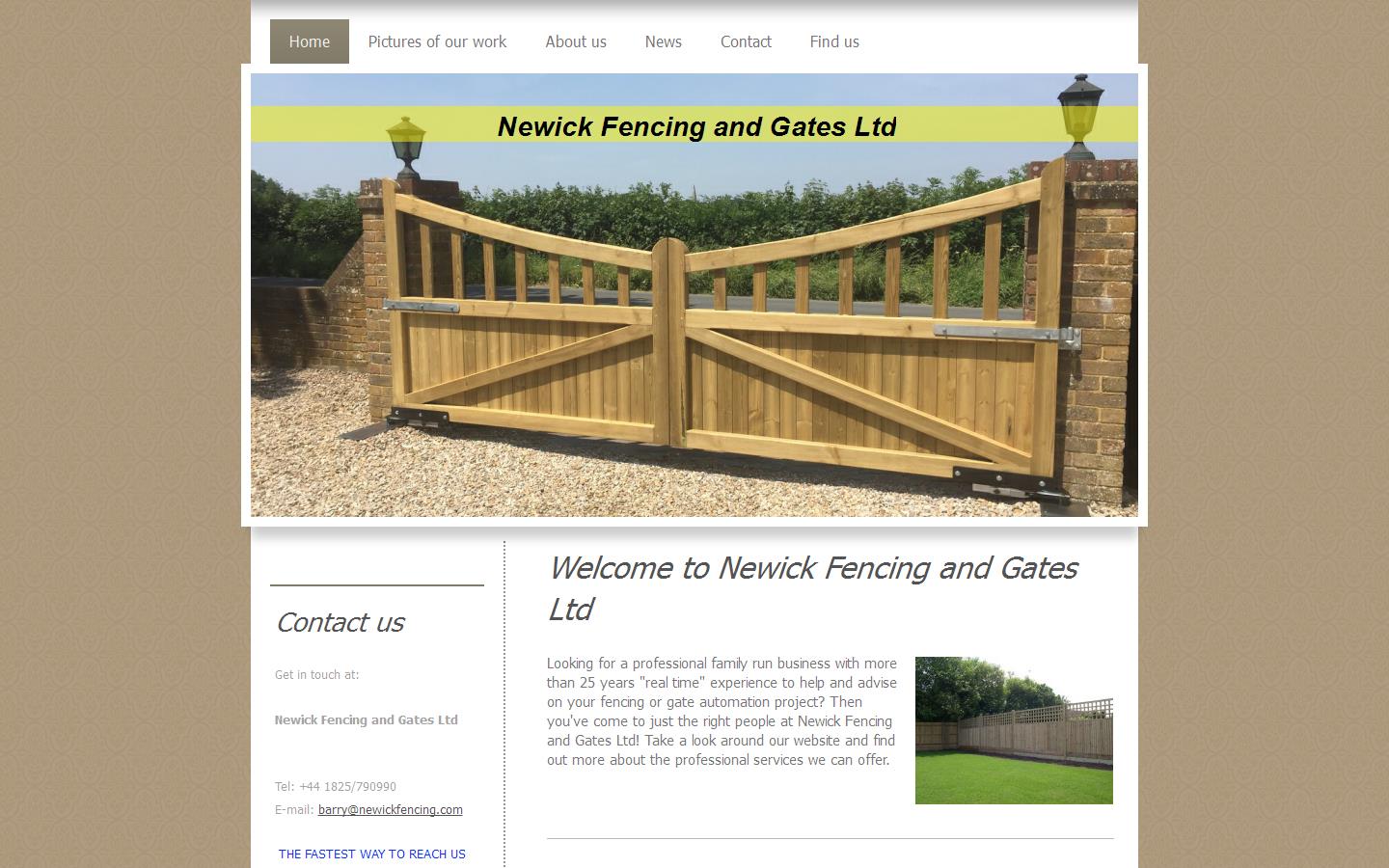 Newick Fencing & Gates Ltd Website