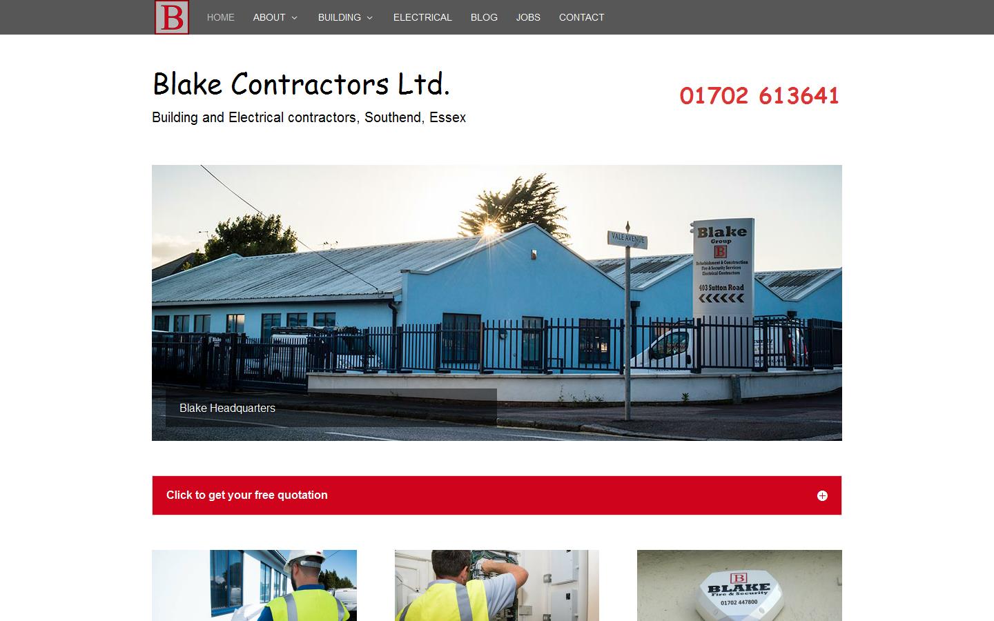 Blake Contractors Ltd Website
