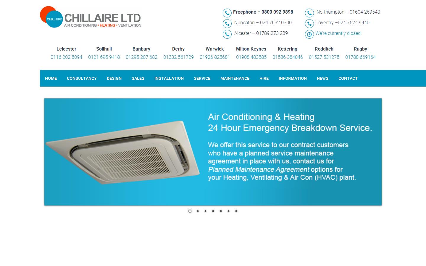 Chillaire Ltd Website