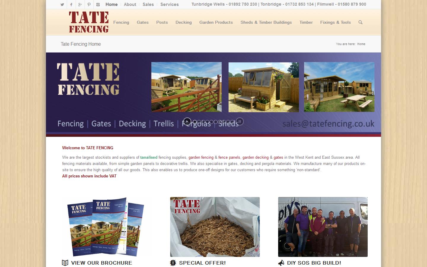 Tate Fencing Website