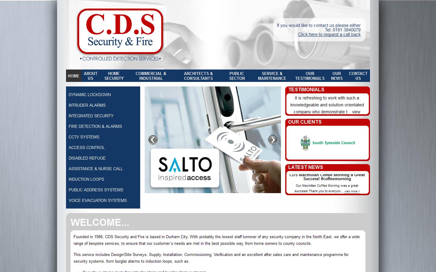 C D S Security & Fire Website