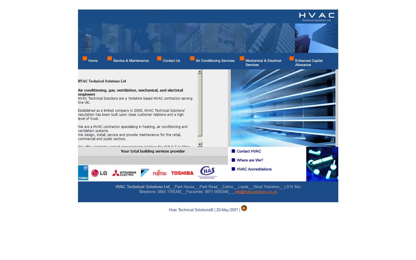 HVAC Technical Solutions Ltd Website