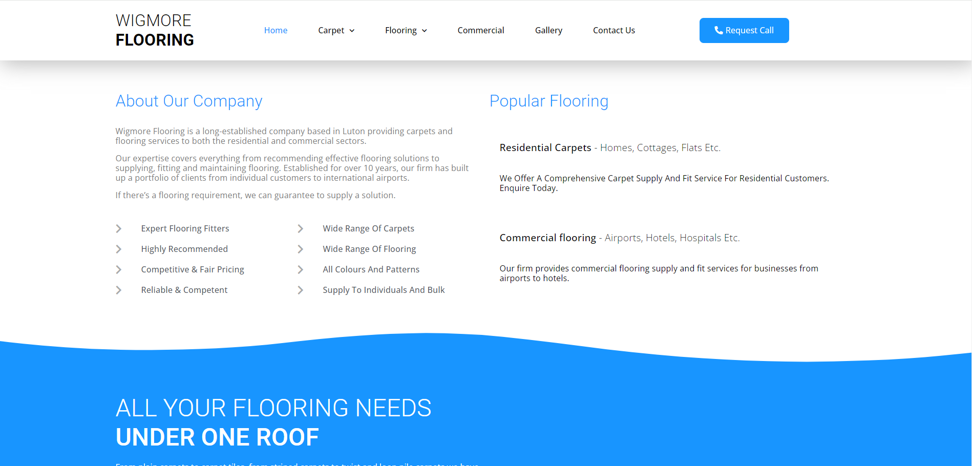 Wigmore Flooring Website