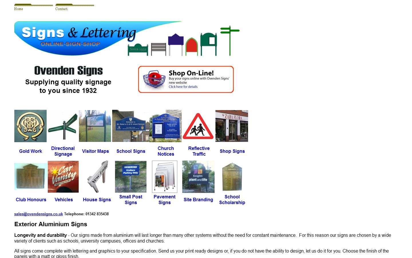 Ovenden Signs Website