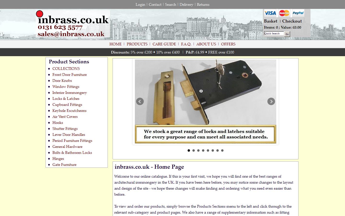 inbrass.co.uk Website