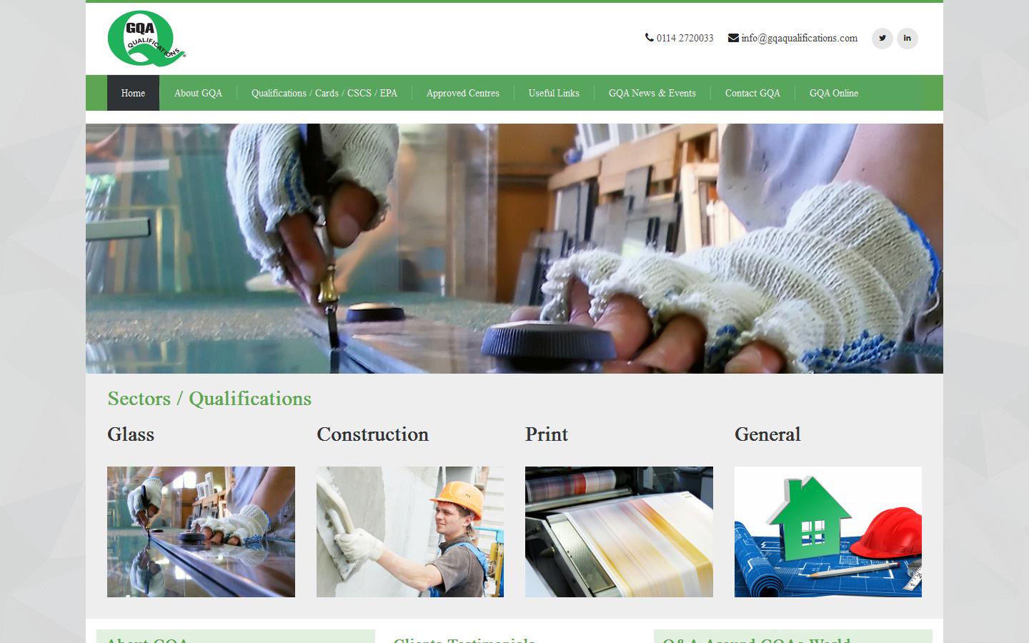 G Q A Qualifications Ltd Website