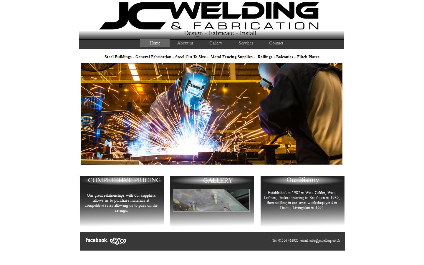 J C Welding & Fabrication Website
