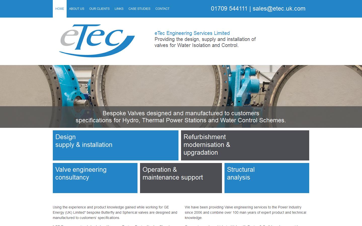 Etec Engineering Services Ltd Website
