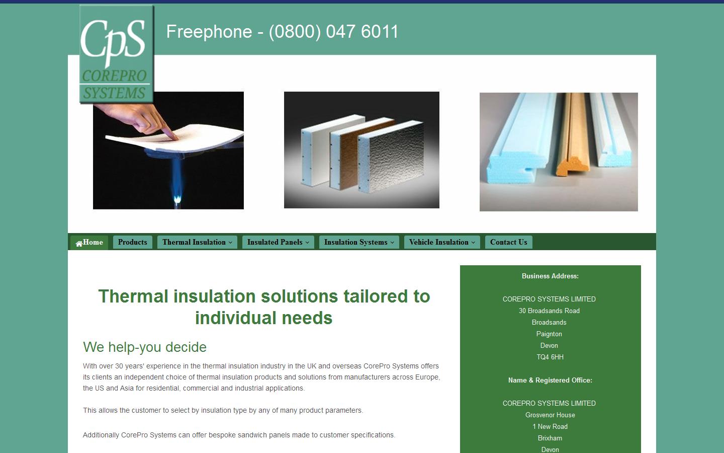 Corepro Systems Website