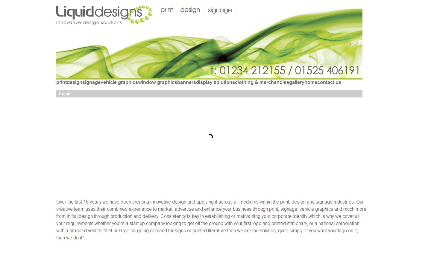 Liquid Designs Creative Solutions Ltd Website