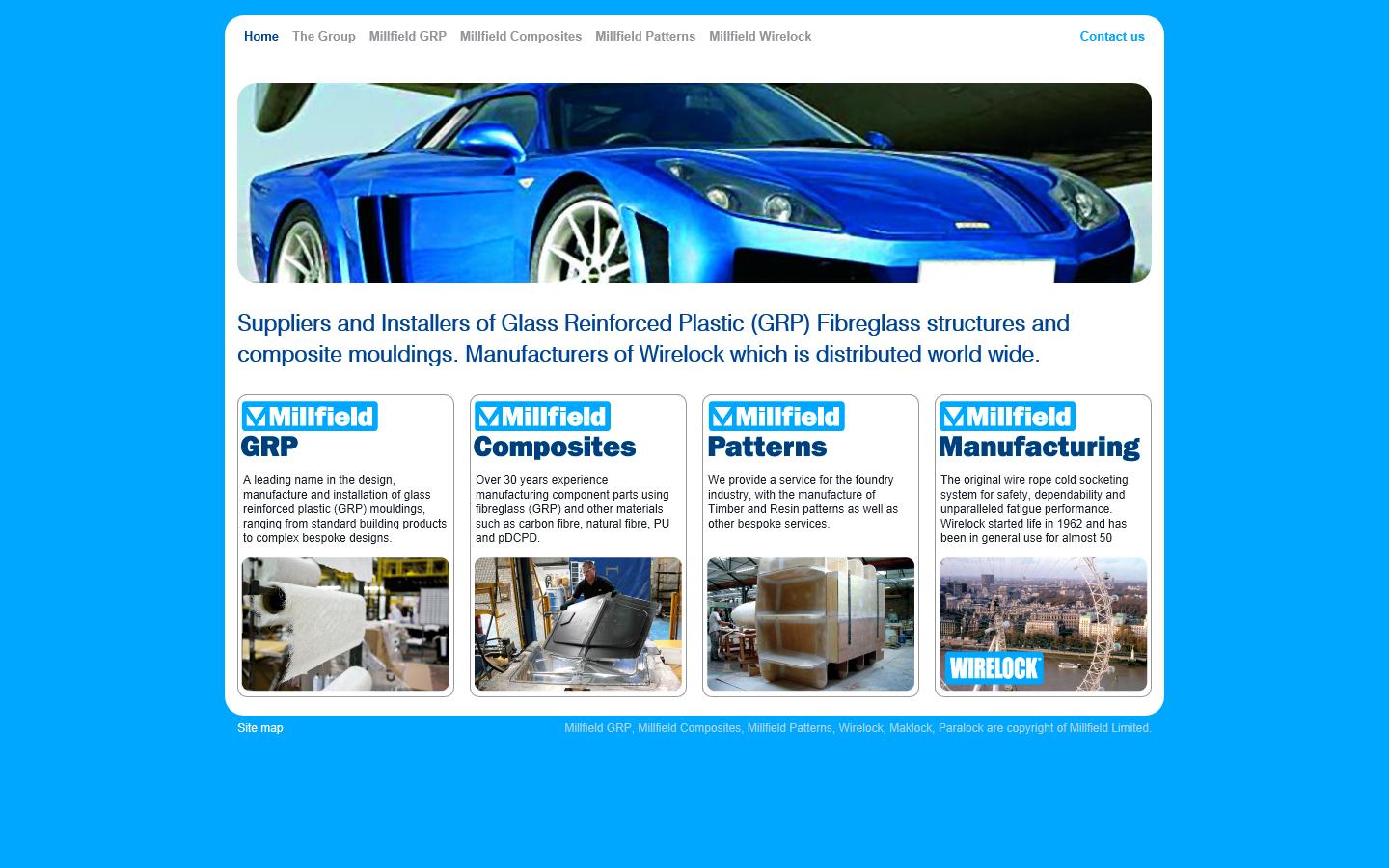 Millfield GRP Ltd Website