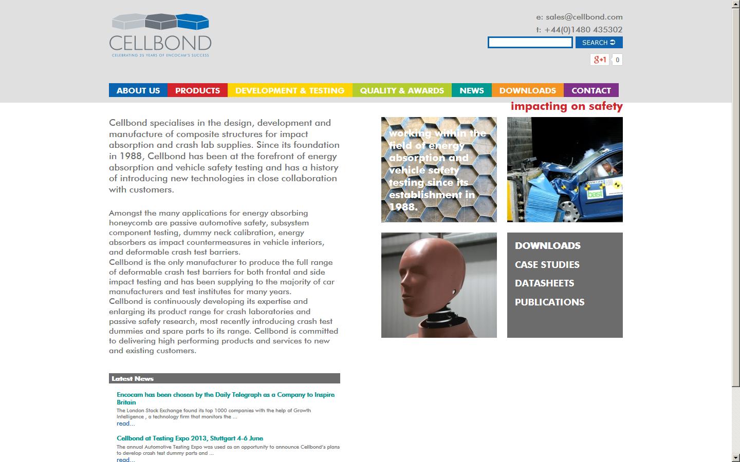 Cellbond Ltd Website