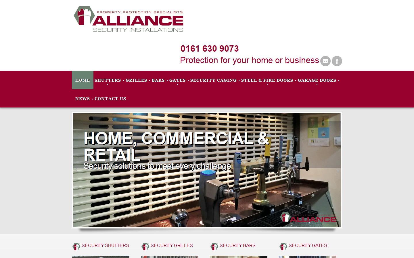 Alliance Security Installations Website