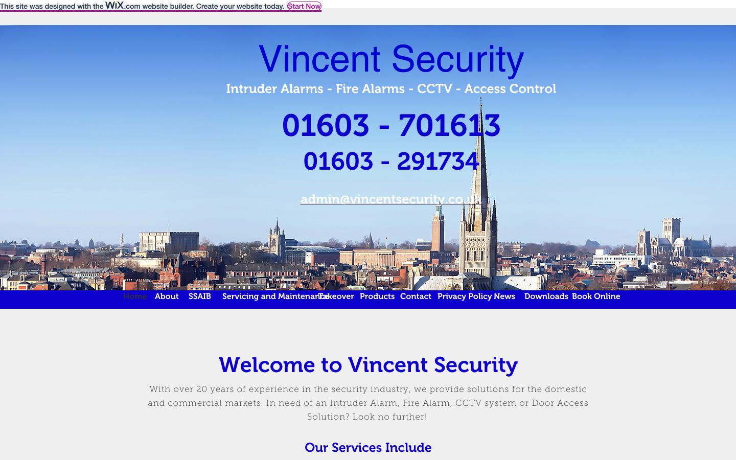 Vincent Security Website